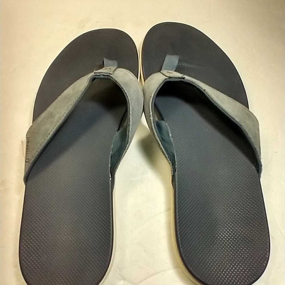 Johnnie-O Dockside Blue Flip Flops Sandals Men's sz 13M.